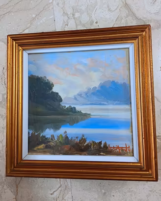 Quadro dipinto a mano ad olio su tavola firmato 