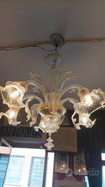 lampadario in vetro di murano 