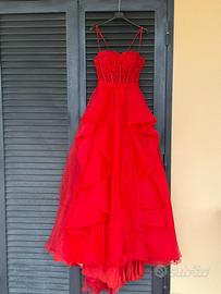 Vestito da cerimonia sartoriale rosso