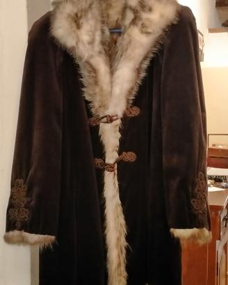 Giacca sartoriale velluto marrone opossum america