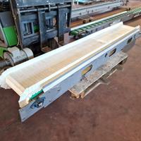 nastro di trasporto con raccogli briciole usato