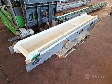 nastro di trasporto con raccogli briciole usato