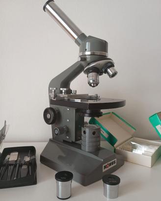Microscopio Konus Academy anni '80 + accessori