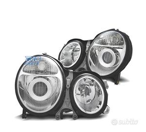 FARI MERCEDES CLASSE E W210 99-02 FONDO CROMATO
