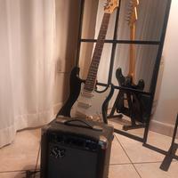 Chitarra elettrica SX con amplificatore 