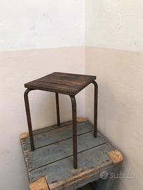 Sgabello officina industriale modernariato vintage