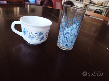Set tazza e bicchiere Nutella anni 80