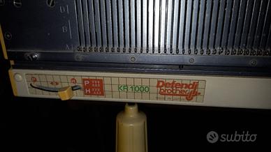 Macchina per maglieria richiudibile