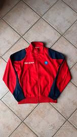 Felpa zip Diadora sponsor Napoli y2k