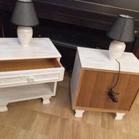 comodini con lampade