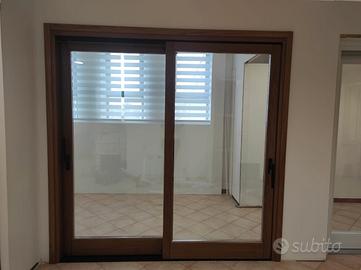 VETRATA SCORREVOLE ALZANTE A DUE ANTE SCORREVOLI