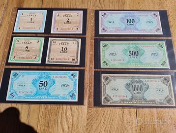 1 2 5 10 50 100 500 1000 AM LIRE 1943 MONOLINGUA
