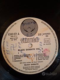 Vinile Black Sabbath vol.4 1972 Vertigo