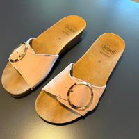 Ciabatte rosa 38 in pelle Scholl Bioprint.