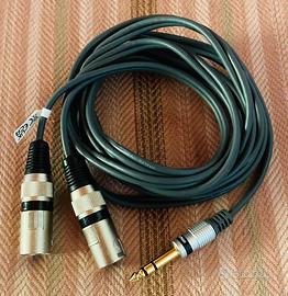 Cavo Vitalco 2x  XLR MASCHIO 6.3mm Stereo