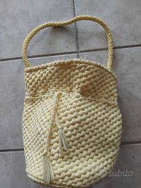 secchiello borsa in fettuccia