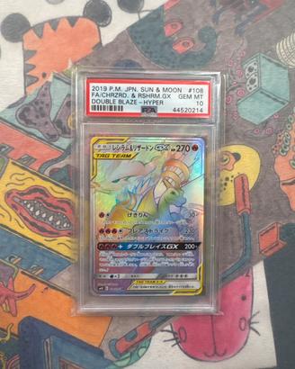 Reshiram e charizard gx psa 10