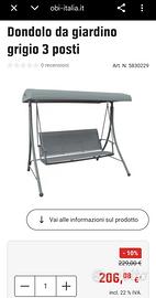 Dondolo 3P giardino 