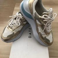 Scarpe DATE bianco/oro