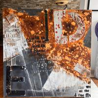 QUADRO MODERNO ASTRATTO stile industriale unico.