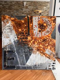 QUADRO MODERNO ASTRATTO stile industriale unico.