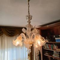 3 lampadari in vetro murano