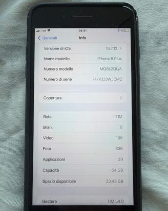 iPhone 8 Plus 64 gb