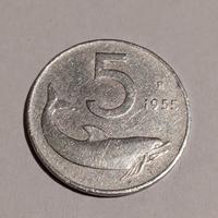 Monetina 5 Lire 1955