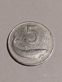 Monetina 5 Lire 1955