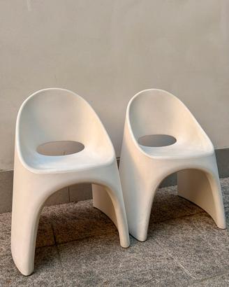 Coppia sedie desigin polietilene Amelie  Slide