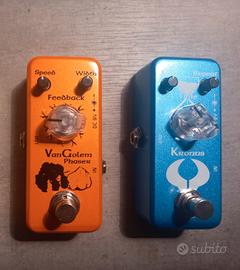 pedali effetto chitarra analog delay e phaser