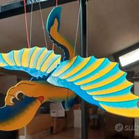 Dinosauro in legno per arredamento cameretta
