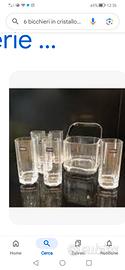 bicchieri in cristallo