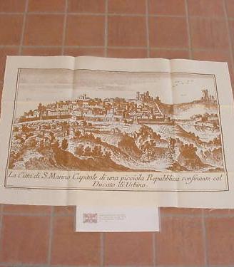 Veduta san marino - stampa su tela