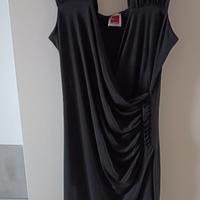 vestito nero, il lanificio, tg 44 elasticizzato