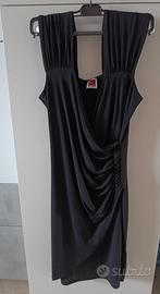 vestito nero, il lanificio, tg 44 elasticizzato