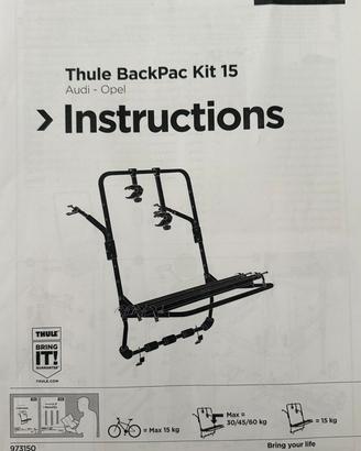 Portabici Backpac kit 15 Thule
