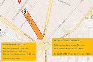 Stanza singola per studenti - metro loreto