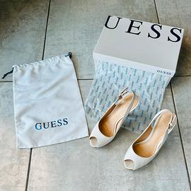 Sandalo donna bianco con plateau tg 35 GUESS