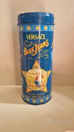 Scatola di latta vintage Versace Blue Jeans