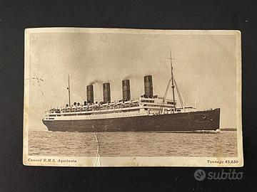 Cartolina Cunard R.M.S. Aquitania