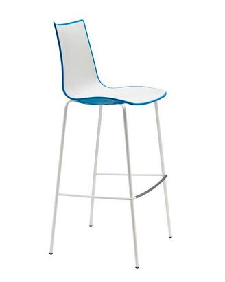 SGABELLO S-CAB ZEBRA BICOLORE VERNICATO H80