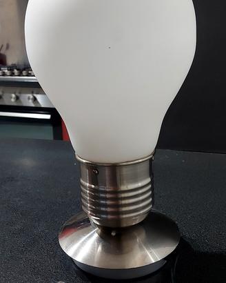 Lampada da tavolo design a forma di lampadina bian