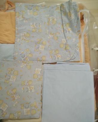 Set lenzuola per lettino