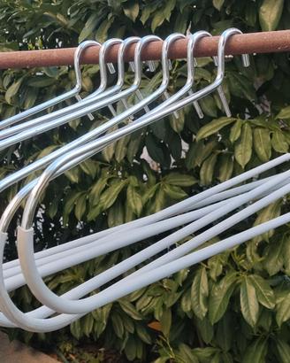 Appendi abiti grande per tende 65 cm, 7 pezzi