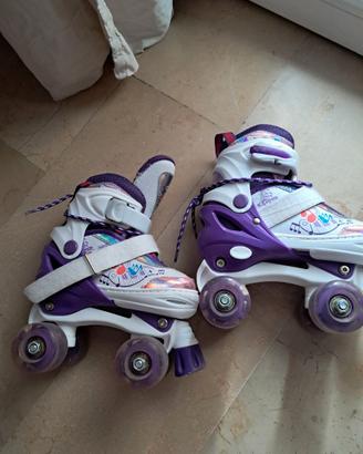Pattini a rotelle  bambina small 27/30
