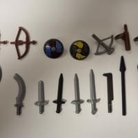 Accessori armi scudi archi LEGO castle vikings