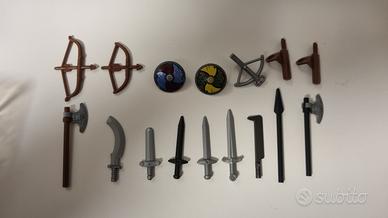 Accessori armi scudi archi LEGO castle vikings