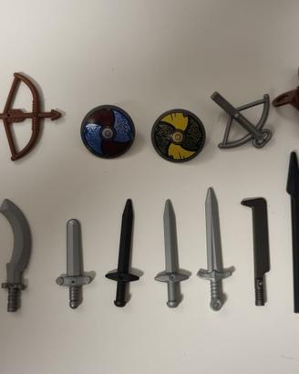 Accessori armi scudi archi LEGO castle vikings