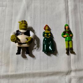 3 mini figures Shrek Fiona e Robin Hood DreamWorks